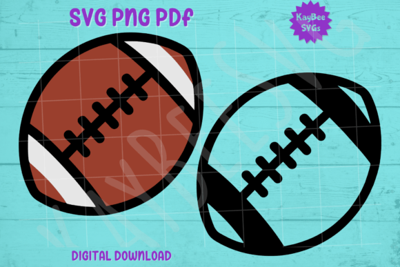 American Football SVG PNG PDF Cut Files for Crafts Graphics