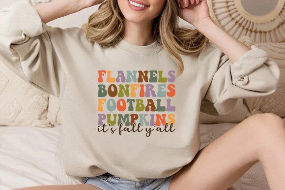Flannels Bonfires Football Pumpkins Graphics for Crafts
