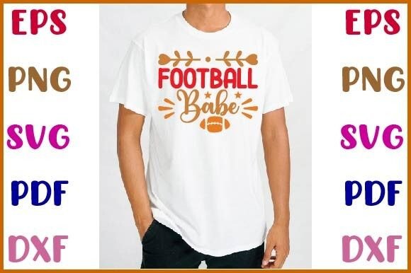 Football Babe Svg Design: Graphics for Local Crafts