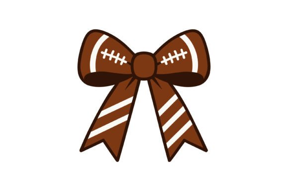 Football Bow Clipart SVG for Crafts Graphics