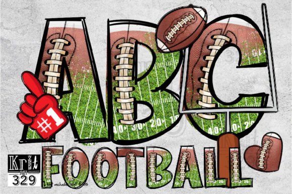 Football Field Doodle Alphabet Design Review