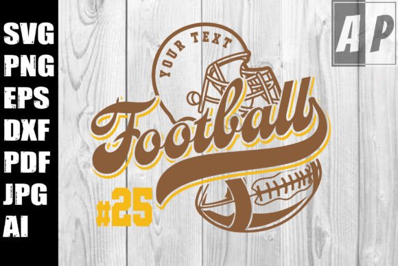 Football Team Template SVG PNG: Graphics for Crafts