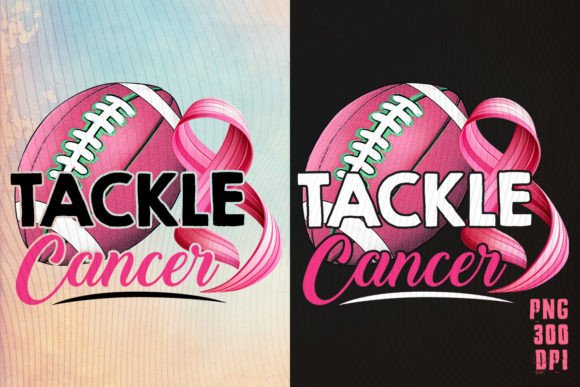 Tackle Breast Cancer Rugby Ball: Graphics for Crafts