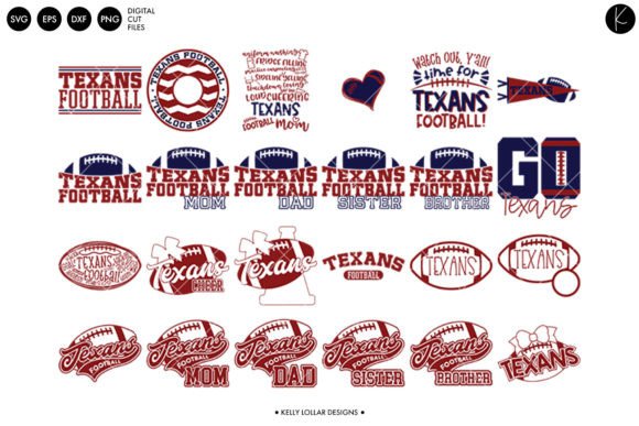 Texans Football Bundle: Graphics for Crafts & Content