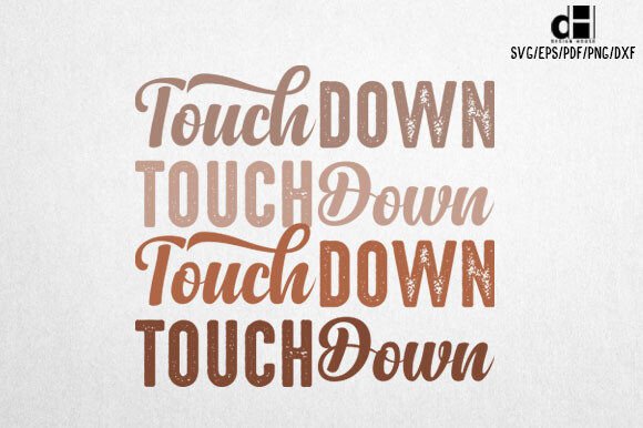 Touchdown Football Graphics for Crafts & Digital Sales